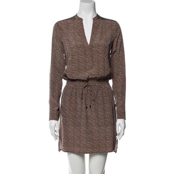 Vince Dresses & Skirts - Vince Silk Mini Dress with Drawstring Waist